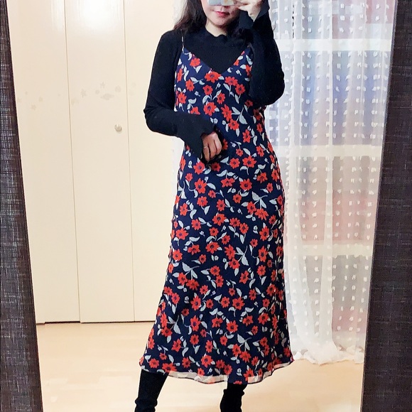 Finders Keepers Maya Dress Navy Floral - Picture 7 of 8